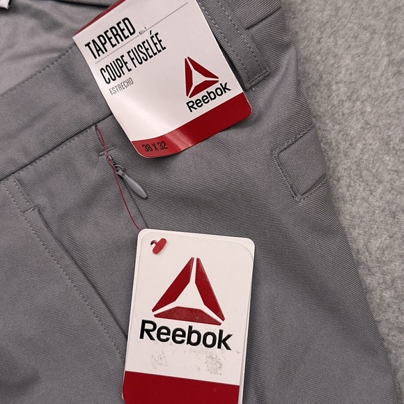 NEW Reebok Anchor Five Pocket Pant Men 38x32 Tapered Sleet Gray Performance Golf - Picture 3 of 8